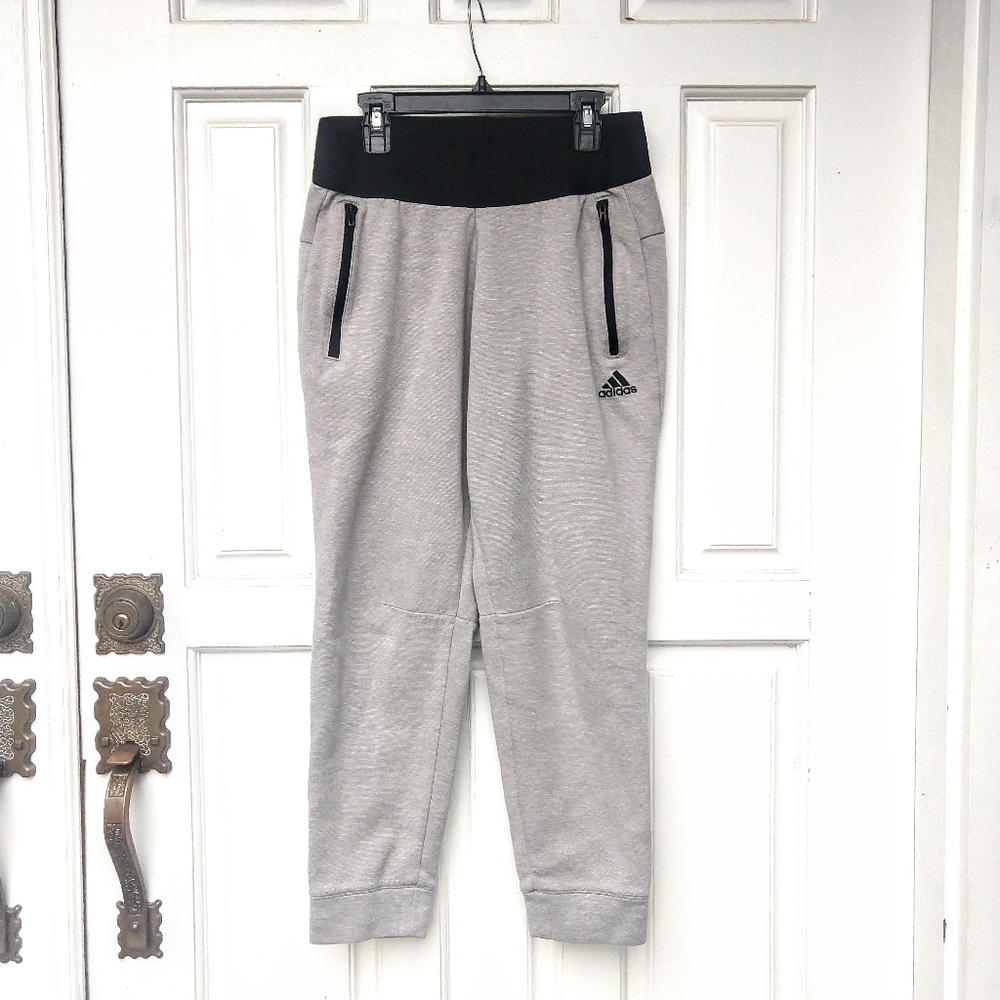 Adidas Gray Crop Jogger Sweatpant S